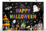 7x5ft Happy Halloween Backdrop, Spooky Ghost Photography Background (Vinyl)