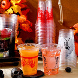 Spooky Party Cup, 60-Count Plastic Cup: 12-Ounce Halloween Cup with Skulls, Blood Splatters