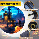 7x16ft Halloween Garage Door Banner, Spooky Moonlit Night Backdrop (Outdoor Decor)