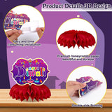 Honeycomb Centerpieces: Set of 8 Diwali Party Decorations (Cardstock)