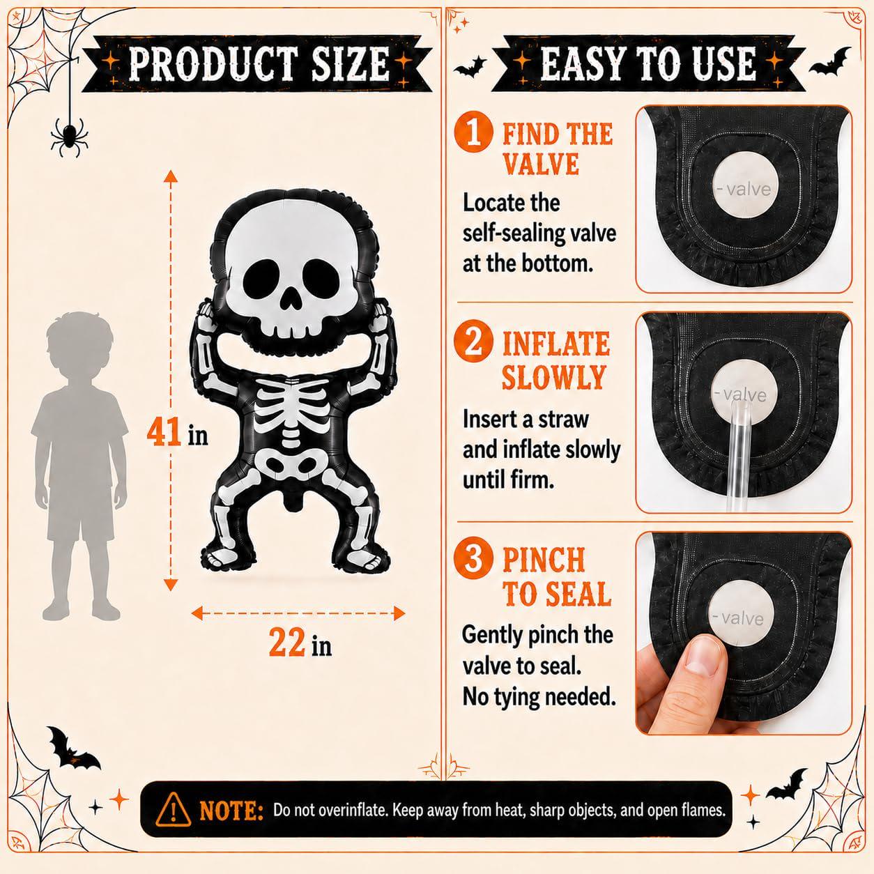 119-Piece Halloween Balloon Arch Kit with 117 Latex and 2 Foil Balloons