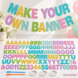Glitter Paper Banner Kit: 3.94-Inch Letters for Birthdays Weddings Christmas