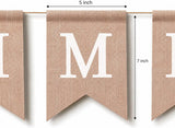 Reusable Faux Burlap Banner Kit, Pre-Printed Letters, Numbers, Symbols (97 Piece)