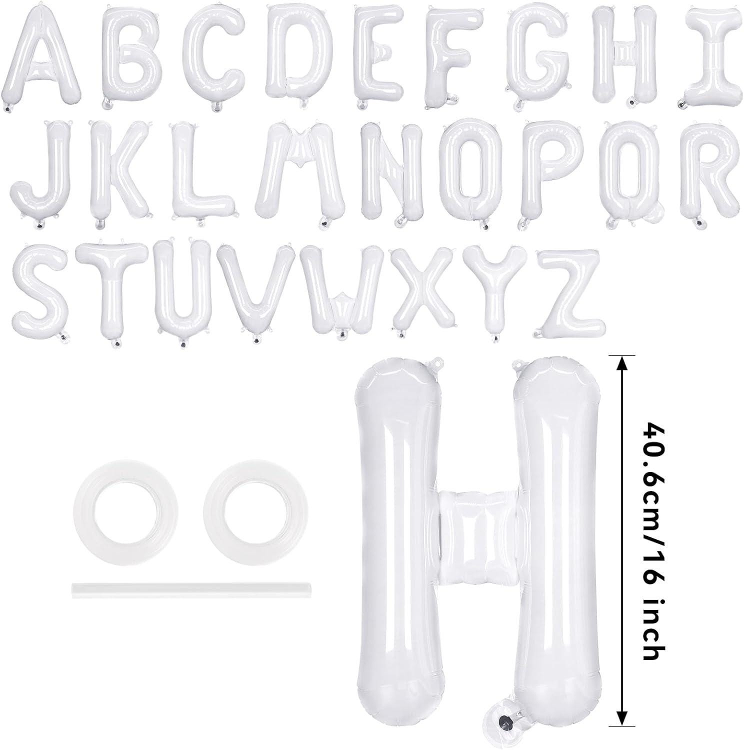 A to Z Foil Letter Balloon Set, 26 Alphabet Balloons (16 Inch)