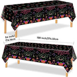 Halloween Party Set: 24 Guest Tableware with Banner, Plates, Cups, Forks, Napkins, Tablecloth