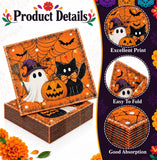 82-Piece Halloween Party Set: 20 Plates, Napkins, Forks, Banners (Orange Black Cream)
