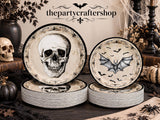 100-Piece Halloween Paper Plates: 50 Large 9-Inch Dinner, 50 Small 7-Inch Dessert