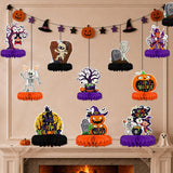 Happy Halloween Honeycomb Centerpieces: Thick Cardstock, Double-Sided Printing, Bright Colors