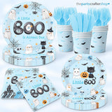 Little Boo Halloween Baby Shower Decorations: Cats Bats Pumpkins Party Set