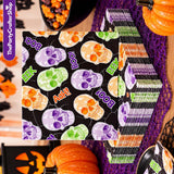 Halloween Napkins: Set of 50 Disposable Three-Ply Skull Party Table Decor