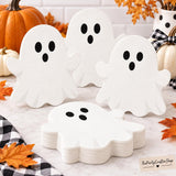 Halloween Napkins: Set of 50 Disposable Ghost Paper Servietts (6.5-Inch)