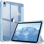 Hybrid Slim Case for iPad 11" (2025) & 10.9" (2022) - Shockproof, Clear Back, Pencil Holder