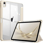 Hybrid Slim Case for iPad 11" (2025) & 10.9" (2022) - Shockproof, Clear Back, Pencil Holder