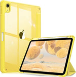 Hybrid Slim Case for iPad 11" (2025) & 10.9" (2022) - Shockproof, Clear Back, Pencil Holder