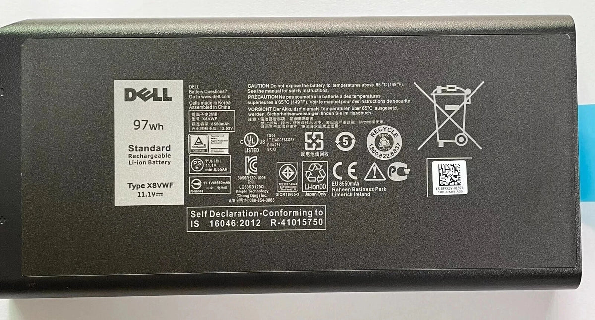 NEW ORIGINAL Dell LATITUDE 5490 E5590  notebook battery 7.6 V 68wh GD1JP GJKNX