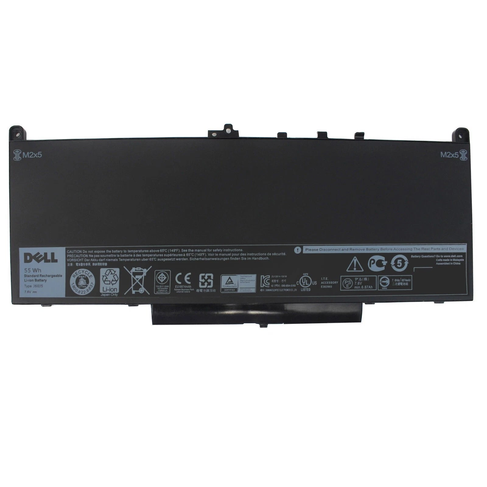 OEM Genuine Dell Latitude E7270 E7470 7.6V 55Wh Battery MC34Y 242WD 1w2y2 J60J5