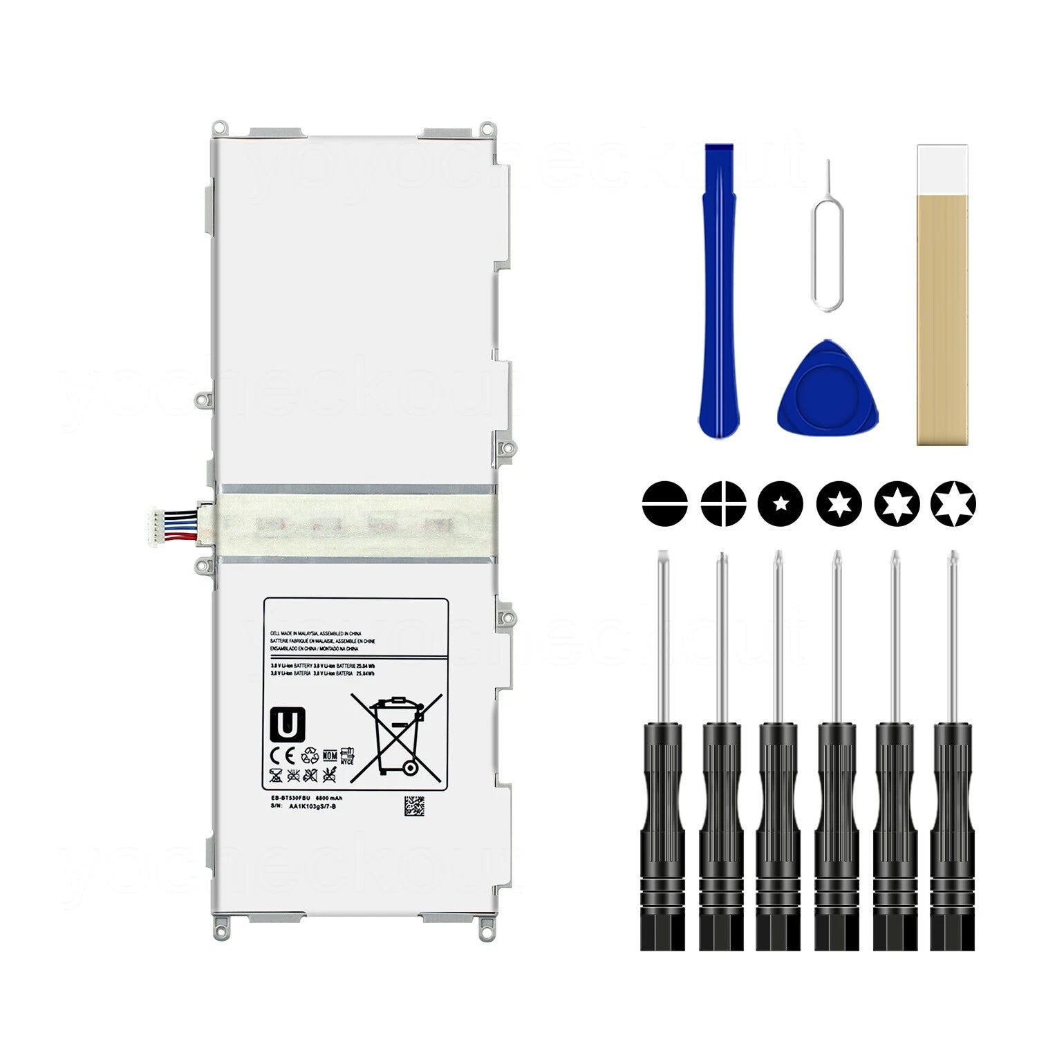 Samsung EB-BT530FBE Battery 6800mAh 25.84Wh Genuine Replacement Tablet Battery
