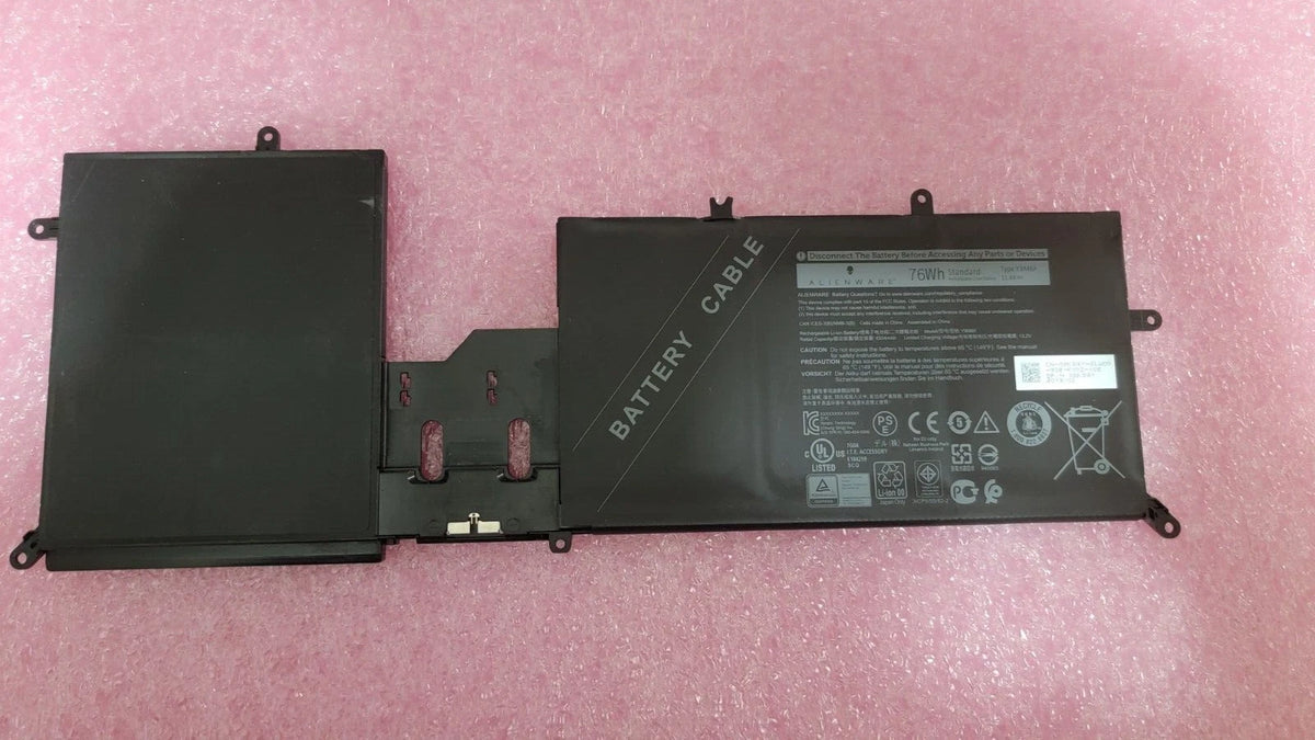 NEW genuine OEM Alienware 76Wh 11.4V Laptop Battery Y9M6F
