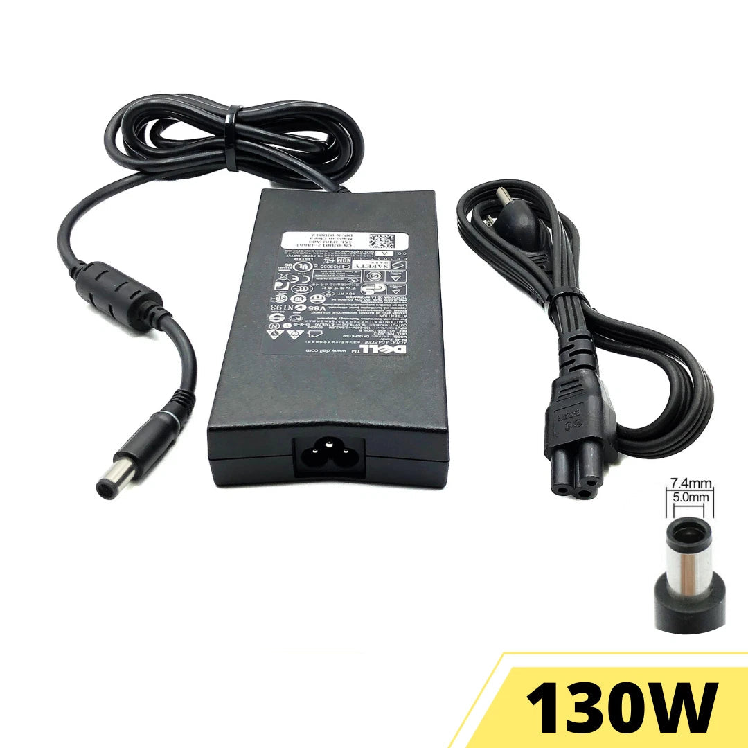 Genuine Dell 130W AC Adapter Charger M1MYR 19.5V 6.7A 4.5mm Barrel with Power Cord