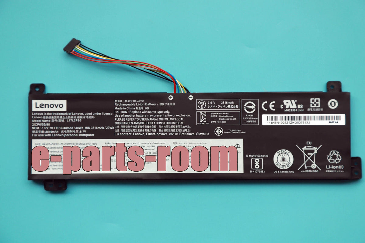 Genuine Lenovo L17L2PB37.6V 30Wh 3948mAh Battery