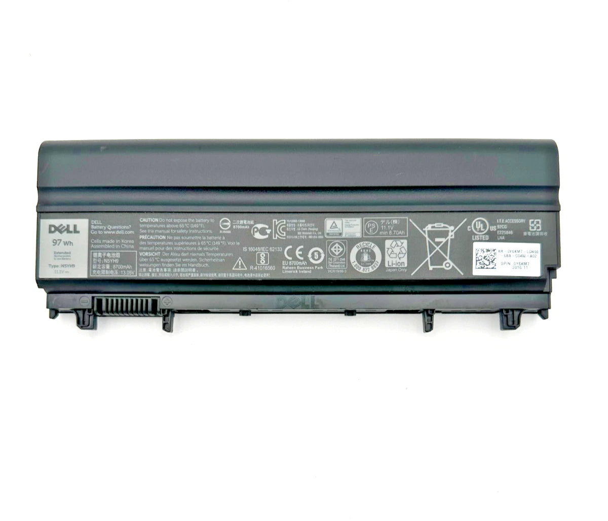 Original Dell Latitude E5440 E5540 N5YH9 97WH Battery
