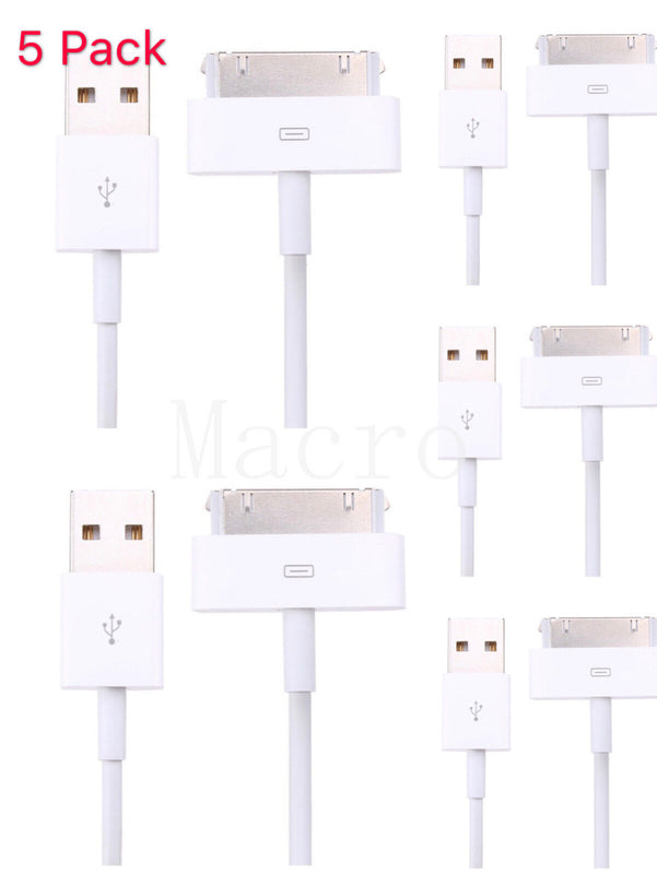 5X 6Ft Usb Sync Data Charging Charger Cable Cord Fits 4 4S