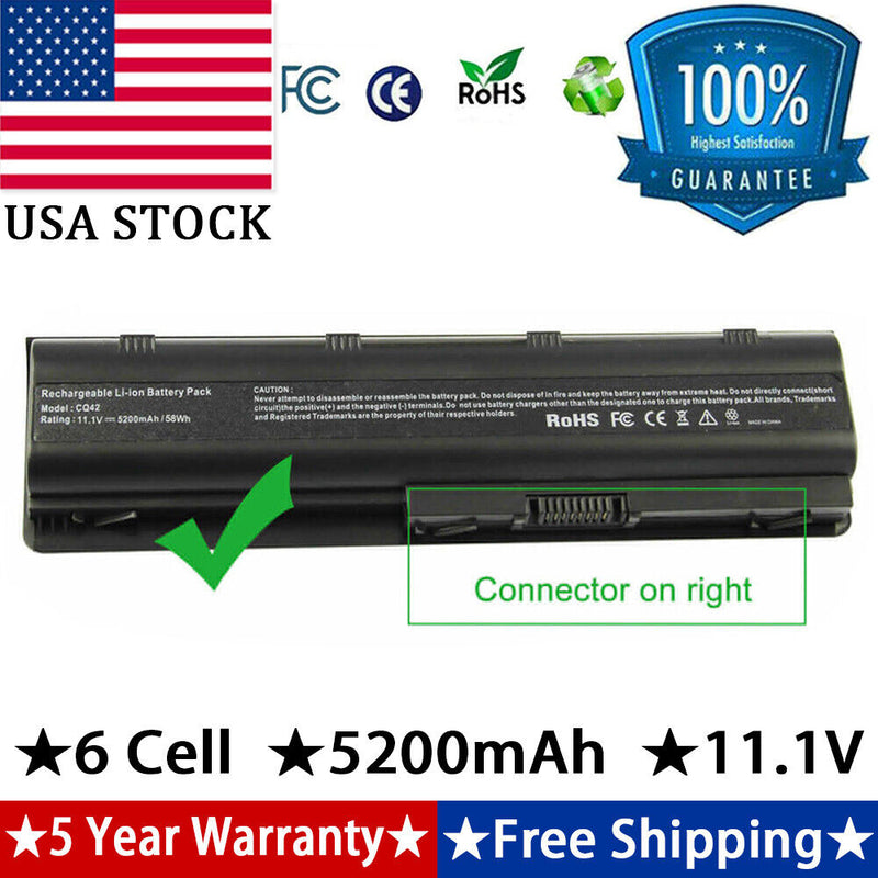 Battery For Hp Compaq Presario Mu06 Mu09 Cq42 Cq62 Cq56 Pavilion G7 G6 Dv7T-6000