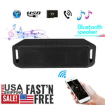 Portable Wireless Bluetooth Speaker Bass Stereo Hifi Usb/Tf/Fm Radio Loud Black