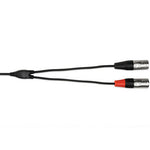 Hosa - HMX-006Y - Pro Stereo Breakout Cable REAN 3.5 mm TRS to Dual XLR3M - 6 ft