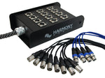 Harmony Audio Ha-Sb1225 Xlr Snake Cable 12 Channel - 25 Feet (8 Send, 4 Returns)