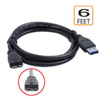 6Feet Usb 3.0 Data Cable Cord For Seagate Backup Plus 3Tb Stca3000101 Hard Drive