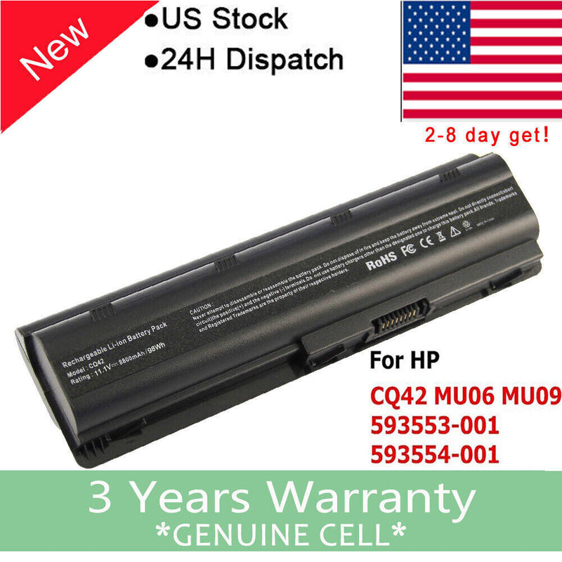 New 12Cell Battery For Hp Pavilion Dm4 Dv3 Dv5 Dv6 G42 G62 G72 Dv7 G4 G6 G7 Cq56