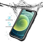 Waterproof Rugged Case With Built In Screen Protector For Apple Iphone 12/12Pro