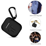 Airpods 1 & 2 Gen Accessory Pack 6 In 1 Cover/Strap/Earhooks/Keychain/Case Black