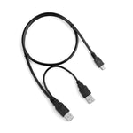 Usb Power Data Y Cable Cord Lead For Philips Lfh 9600 Lfh 9620 Dictator Recorder