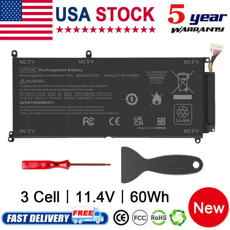 Lp03Xl Lpo3Xl Battery Compatible For Hp Envy 15-Ah150Sa Ae100Nl 807417-005 60Wh