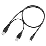 Usb Charger+Data Sync Y Cable Cord Lead For Iomega 2.5" Portable Hard Drive Disk