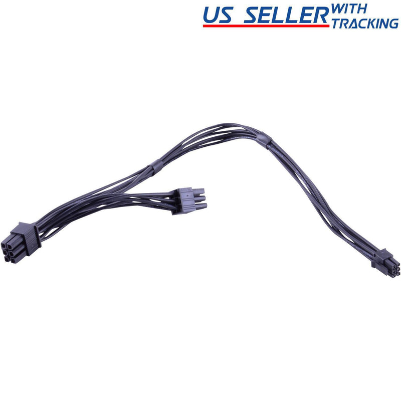 6-Pin Mini To 2X 6-Pin Pci-E Pcie Dual Power Cable For Apple Mac Pro Video Card