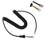 Walkie Talkie Speaker Mic Hand Microphone Cable Durable Cord for Yaesu Ham Radio