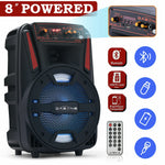 8" 1000W Portable Fm Bluetooth Speaker Subwoofer Heavy Bass Sound System Party