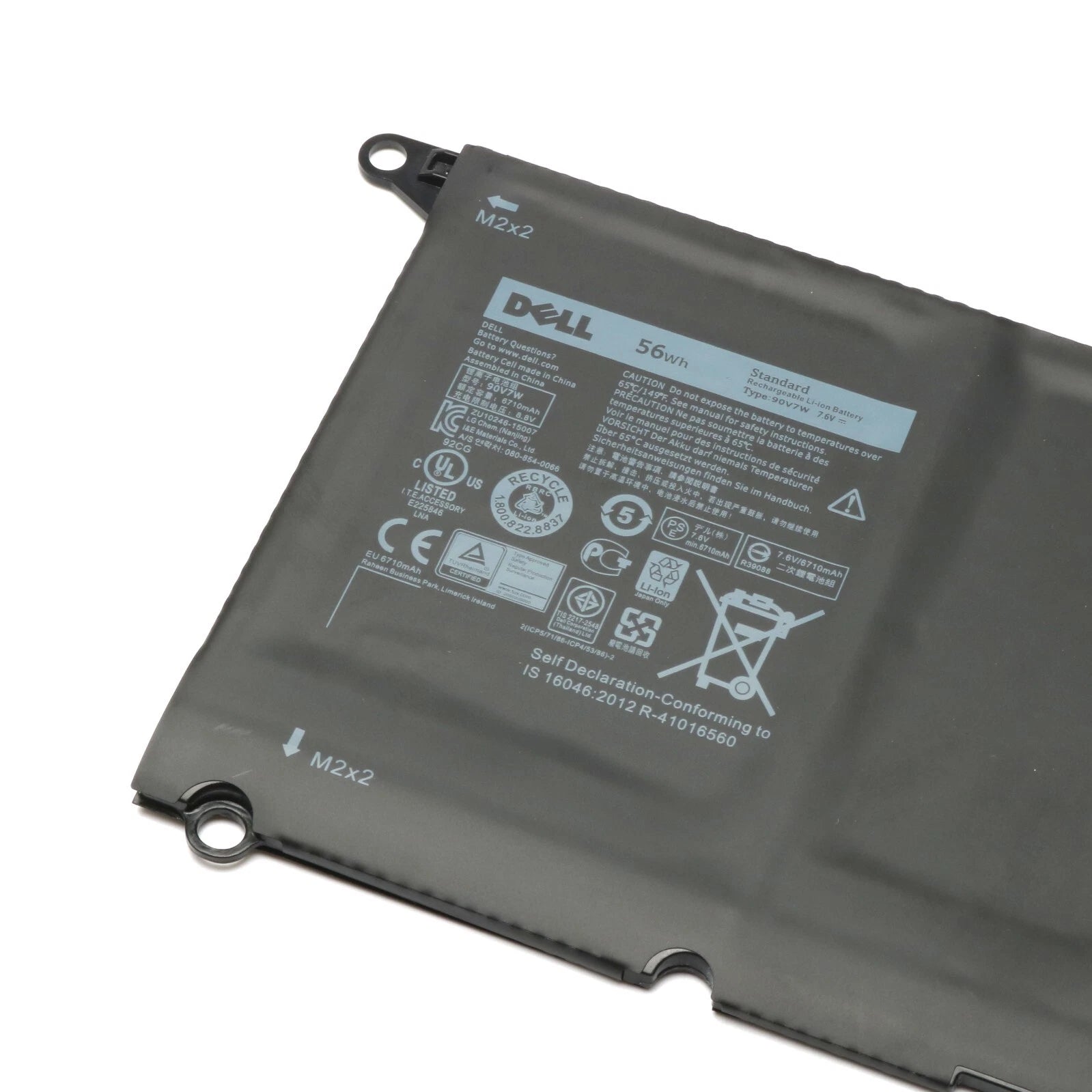 New Genuine Dell 90V7W XPS 13 9350 Battery 56Wh OEM Notebook Replacement Battery