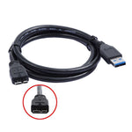 Usb 3.0 Pc Charger +Data Sync Cable Cord For Emc Iomega Ego 2Tb 34987 Hard Drive