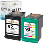 2PK for HP 92 93 Ink Photosmart C3100 C3190 C3140 C3173 3125