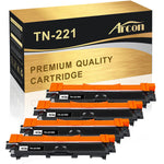 4 Pack TN221 Black Toner Compatible for Brother HL-3170CDW MFC-9130CW HL-3140CW