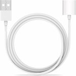 TechMatte Flexible Charging Adapter Cable for Apple Pencil (5 Feet, White)