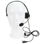 Walkie Talkie Microphone 2 Pin Ptt Mic Headphone Headset For Baofeng Kenwood