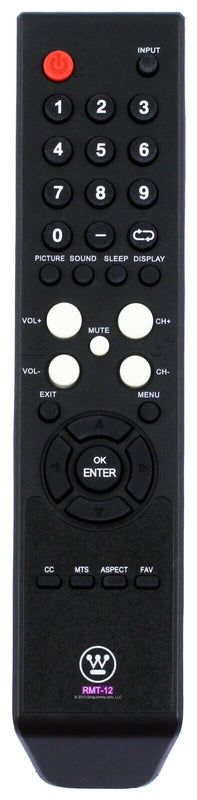 Genuine New Westinghouse Remote Rmt-12 For Cw26S3Cw Cw39T8Rw Ew39T4Lz Ew46T