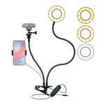 Webcam Stand With Selfie Ring Light