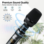 Professional 10Channel UHF Wireless Dual Microphone Cordless Handheld Mic System