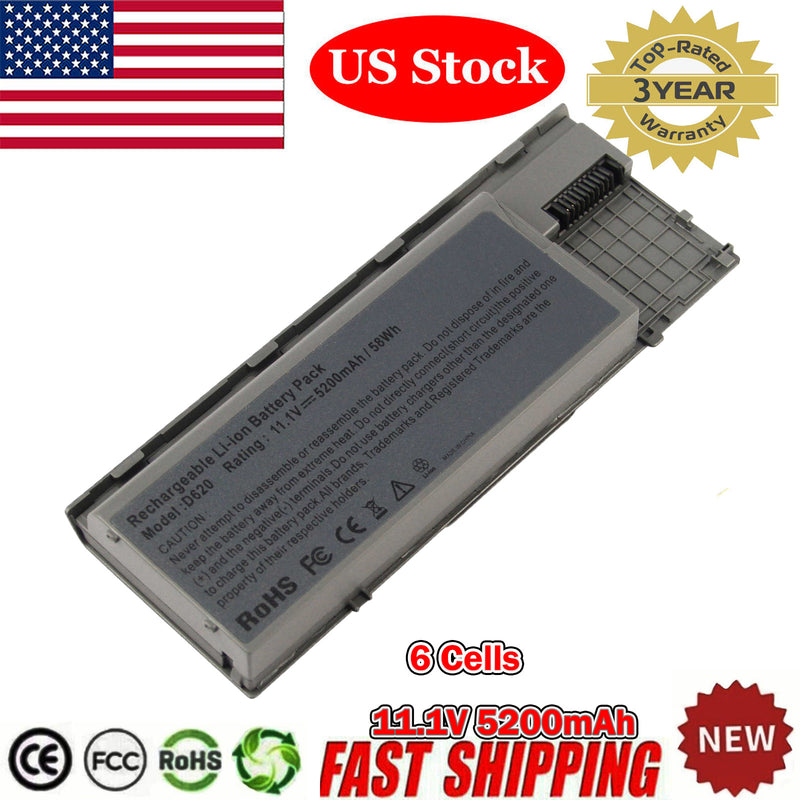 Battery For Dell Latitude D620 D630 D631 D640 Pc764 Tc030 M2300 Notebook